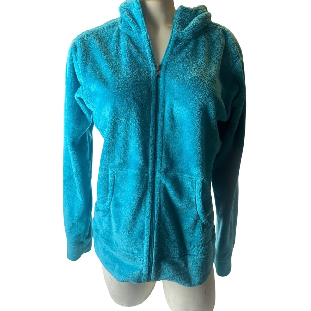 VTG Patagonia Women's M Synchilla 1/4 Zip Fleece Pullover Aqua Blue Lightweight